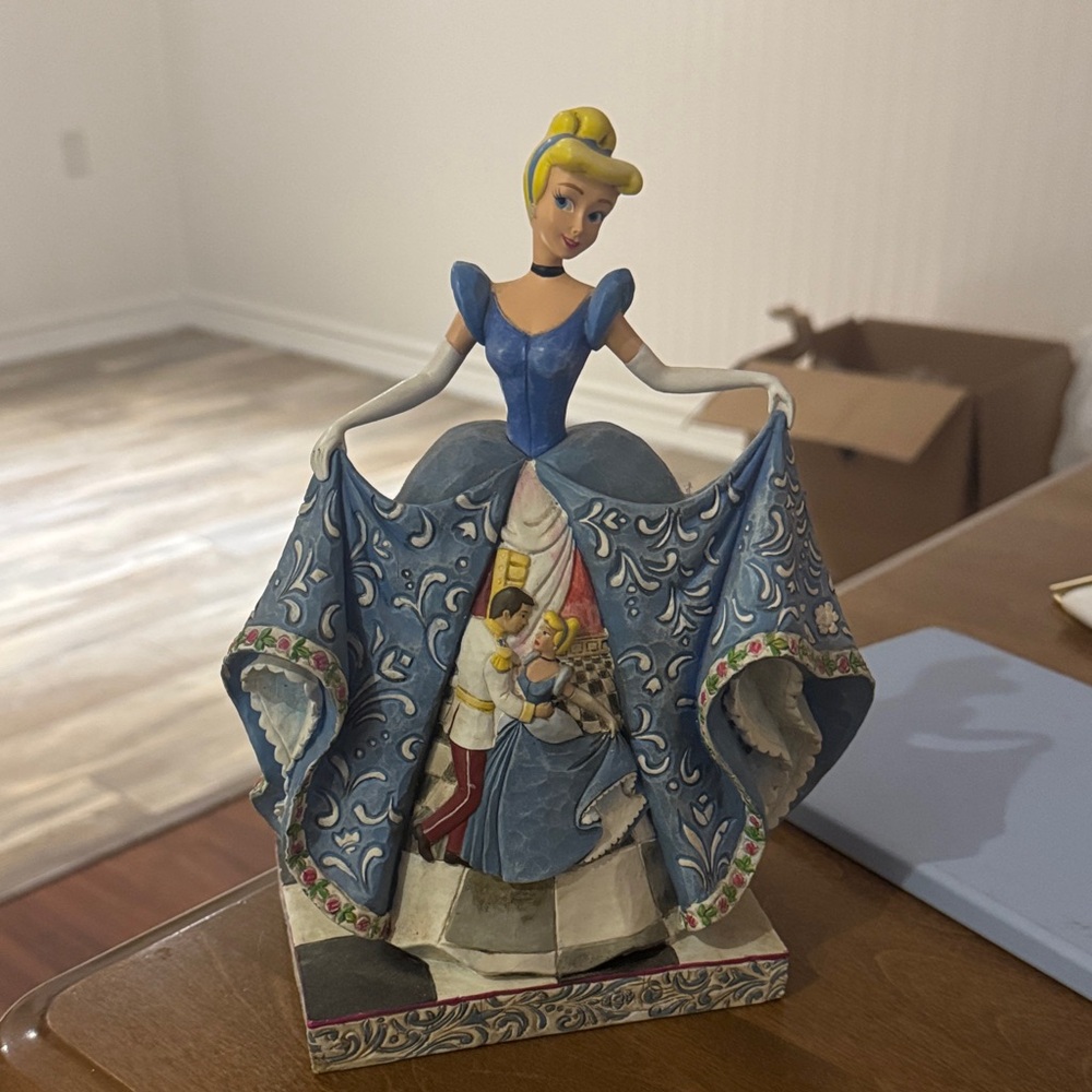 Jim Shore Blue and Yellow Cinderella Figurine